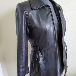 JLC gently used Leather jacket. Size S